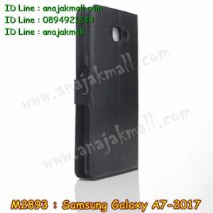M2893-01 เคสฝาพับ Samsung Galaxy A7 (2017) สีดำ