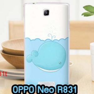 M611-02 เคสแข็ง OPPO Neo R831 ลายปลาวาฬ