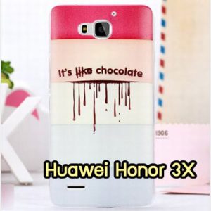 M959-19 เคสแข็ง Huawei Honor 3X ลาย Chocolate