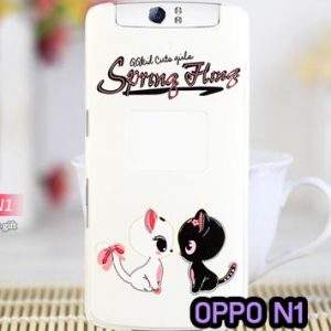 M480-11 เคสแข็ง OPPO N1 ลาย Cat Love