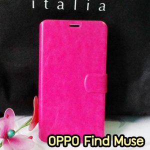 M743-01 เคสฝาพับ OPPO Find Muse สีกุหลาบ