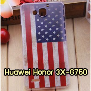 M959-27 เคสแข็ง Huawei Honor 3X ลาย Flag I