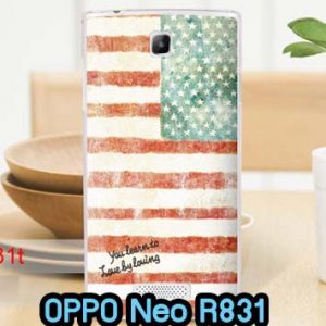 M611-05 เคสแข็ง OPPO Neo R831 ลาย American