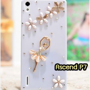 M1319-04 เคสประดับ Huawei Ascend P7 ลาย Ballet Flower