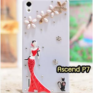 M1319-06 เคสประดับ Huawei Ascend P7 ลาย Lady Party