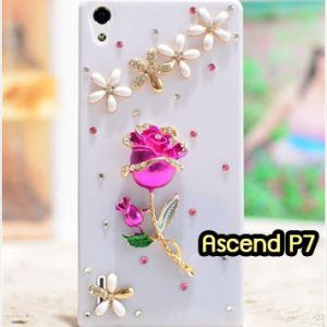 M1319-08 เคสประดับ Huawei Ascend P7 ลาย Rose I