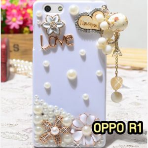 M1308-09 เคสประดับ OPPO R1 ลาย Love