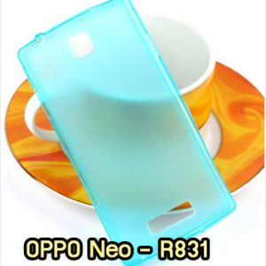 M886-04 เคสยาง OPPO Neo R831 สีฟ้า