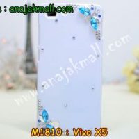 M1810-12 เคสประดับ Vivo X5 ลายแมงปอสีฟ้า