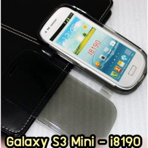 M1028-03 เคสฝาพับ Samsung S3 Mini สีเทา