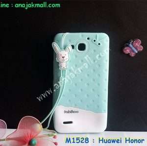 M1528-02 เคสซิลิโคน Huawei Honor 3X สีเขียว