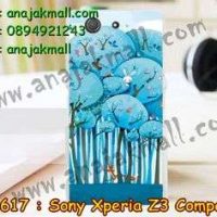 M1617-19 เคสแข็ง Sony Xperia Z3 Compact ลาย Blue Tree