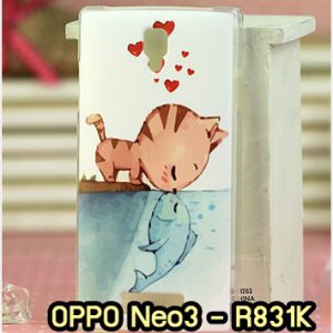 M870-11 เคสแข็ง OPPO Neo3/Neo5 ลาย Cat & Fish