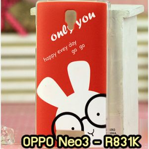 M870-16 เคสแข็ง OPPO Neo3/Neo5 ลาย Red Rabbit