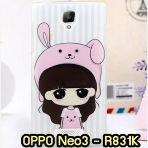 M870-18 เคสแข็ง OPPO Neo3/Neo5 ลายสาวกระต่าย