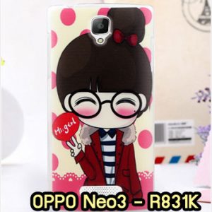 M870-19 เคสแข็ง OPPO Neo3/Neo5 ลาย Hi Girl