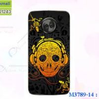 M3789-14 เคสแข็ง Moto X4 ลาย Skull X22