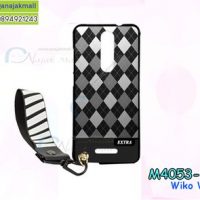 M4053-15 เคสยาง Wiko View ลาย Extra พร้อมสายคล้องมือ