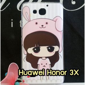 M959-38 เคสแข็ง Huawei Honor 3X ลายสาวกระต่าย