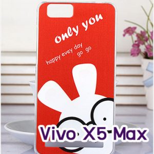 M1313-13 เคสแข็ง Vivo X5 Max ลาย Red Rabbit