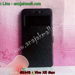 M1643-04 เคสโชว์เบอร์ Vivo X5 Max สีดำ