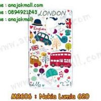 M2606-10 เคสแข็ง Nokia Lumia 620 ลาย London