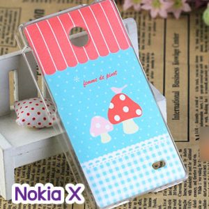 M748-04 เคสแข็ง Nokia X ลาย Mushroom