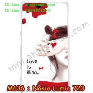 M636-07 เคสแข็ง Nokia Lumia 720 ลาย Love is Blind