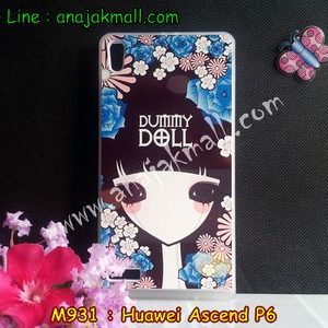 M931-29 เคสยางขอบใส Huawei Ascend P6 ลาย Dummy Doll