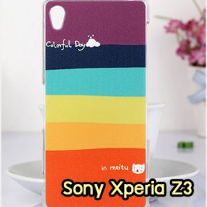 M1002-15 เคสแข็ง Sony Xperia Z3 ลาย Colorfull Day