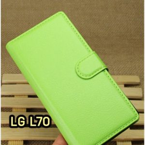 M1414-07 เคสฝาพับ LG L70 สีเขียว