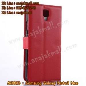 M3023-02 เคสฝาพับ Samsung Galaxy Note3 Neo สีแดง