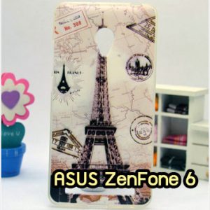 M806-04 เคสยาง ASUS ZenFone 6 ลายหอไอเฟล