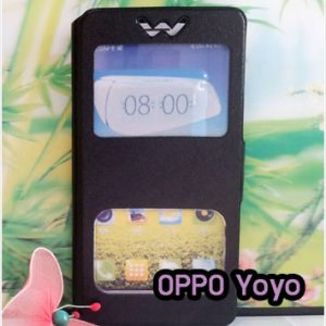 M1187-04 เคสโชว์เบอร์ OPPO Yoyo สีดำ