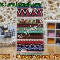 M1772-07 เคสยาง Huawei Ascend G730 ลาย Graphic II