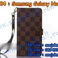 M2104-03 เคสฝาพับ Samsung Galaxy Note 5 สีน้ำตาล