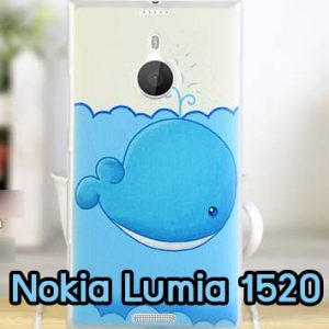 M666-04 เคสแข็ง Nokia Lumia 1520 ลายปลาวาฬ