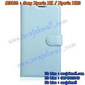 M3126-04 เคสฝาพับ Sony Xperia XZ/XZS สีฟ้า