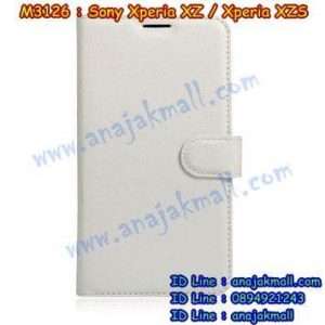 M3126-08 เคสฝาพับ Sony Xperia XZ/XZS สีขาว
