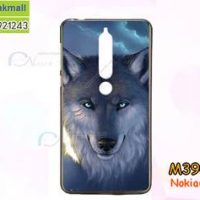 M3909-10 เคสยาง Nokia 6-2018 ลาย Wolf