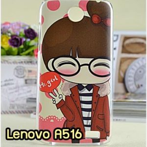 M696-19 เคสแข็งพิมพ์ลาย Lenovo A516 ลาย Hi Girl