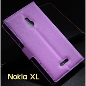 M1183-05 เคสหนังฝาพับ Nokia XL สีม่วง