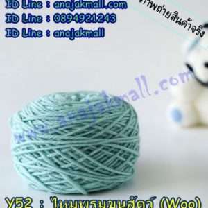 Y52-03 ไหมพรมขนสัตว์ (Wool) สีเขียว