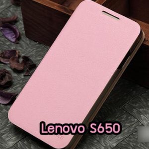 M809-04 เคสฝาพับ Lenovo S650 สีชมพู