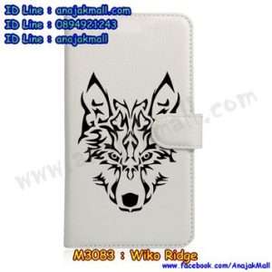 M3083-10 เคสฝาพับ Wiko Ridge ลาย Wolf II