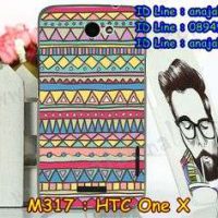 M317-04 เคสแข็ง HTC One X ลาย Graphic IV