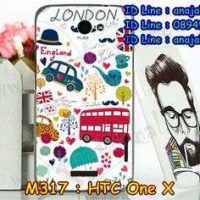 M317-09 เคสแข็ง HTC One X ลาย London