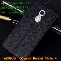 M2805-01 เคสฝาพับ Xiaomi Redmi Note 4 สีดำ