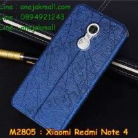 M2805-04 เคสฝาพับ Xiaomi Redmi Note 4 สีน้ำเงิน