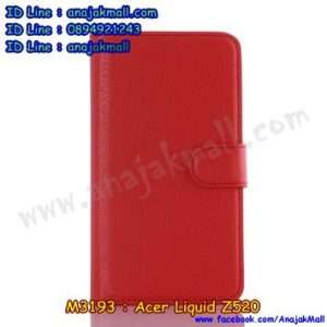 M3193-03 เคสฝาพับ Acer Liquid Z520 สีแดง